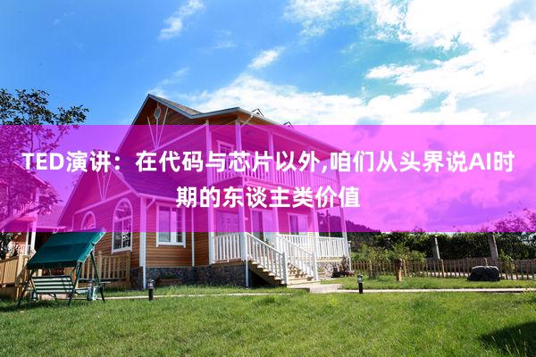 TED演讲：在代码与芯片以外,咱们从头界说AI时期的东谈主类价值